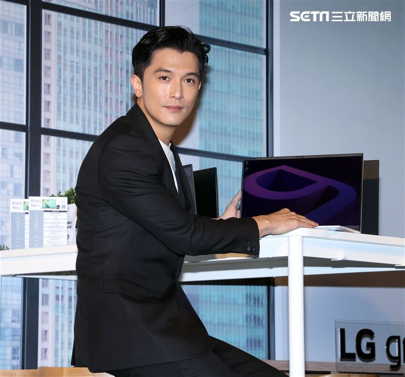 邱澤出席筆電活動婚後工作忙碌。（記者邱榮吉/攝影）