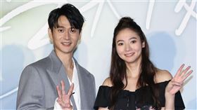 劉冠廷、陳庭妮、施名帥、林哲熹、謝沛恩、袁艾菲、陳語安、王淮仲、 洪群鈞、邱木翰、古昀昀出席《愛情發生在三天後》記者會。（圖／記者楊澍攝影）