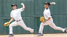 薛育鈞是相當罕見的左右開投選手。（圖／台鋼提供）