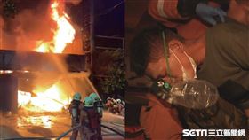 輪胎行,縱火,吵架（圖／翻攝畫面）