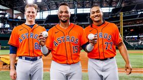 ▲太空人2位投手同場比賽投出「完美一局」。（圖／翻攝自太空人推特）