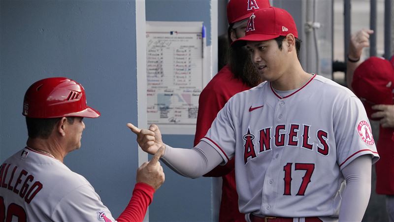 大谷翔平敲三壘打　破道奇無安打比賽