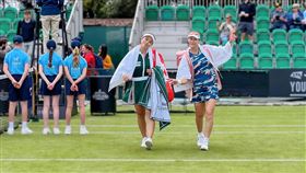 ▲詹詠然在伯明罕網賽女雙賽事擊敗妹妹詹皓晴。（圖／翻攝自詹詠然臉書）