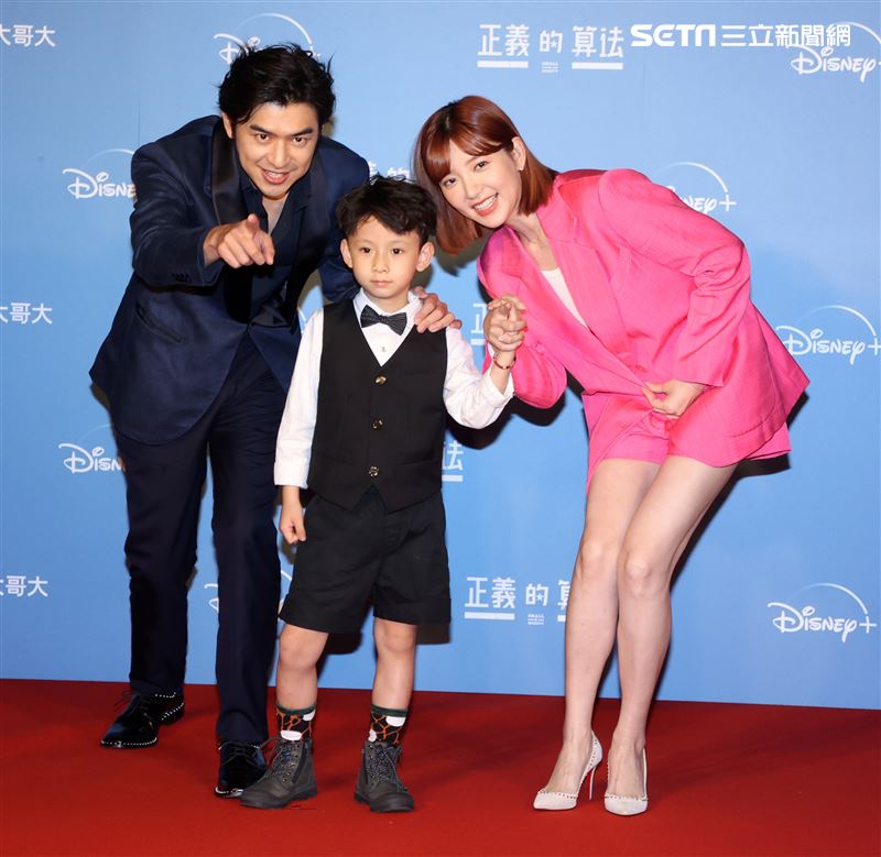 陳柏霖、郭雪芙、林格宇出席Disney 全新律政輕喜劇「正義的算法」特映會。（記者邱榮吉/攝影）