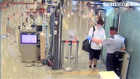 泰國夫妻,變裝逃亡,桃園機場,桃園,翻攝畫面