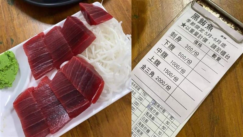 點黑鮪魚下腹肉卻給赤身　女控：欺騙