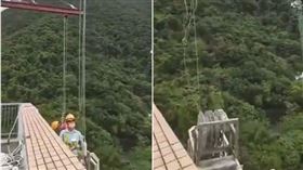 高空吊籃「鋼纜突斷開」！2工人墜20樓喪命　驚悚畫面曝
（圖／翻攝自推特）