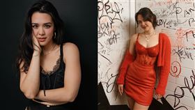 張敏鈞（Yasmine）在限時動態分享性感造型，還差一點走光。（圖／翻攝自IG）