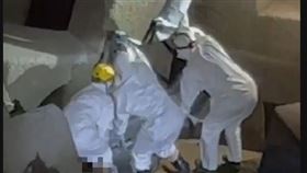 南投竹山，消波塊，濁水溪清水溪，無名浮屍 (圖／翻攝畫面)