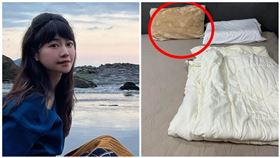 高嘉瑜泛黃枕頭。（圖／翻攝自高嘉瑜臉書）