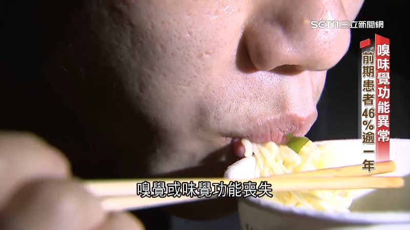 確診嗅味覺異常　46%患者持續一年