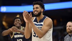▲灰狼總管Tim Connelly希望唐斯（Karl-Anthony Towns）能長時間待在灰狼。（圖／美聯社／達志影像）