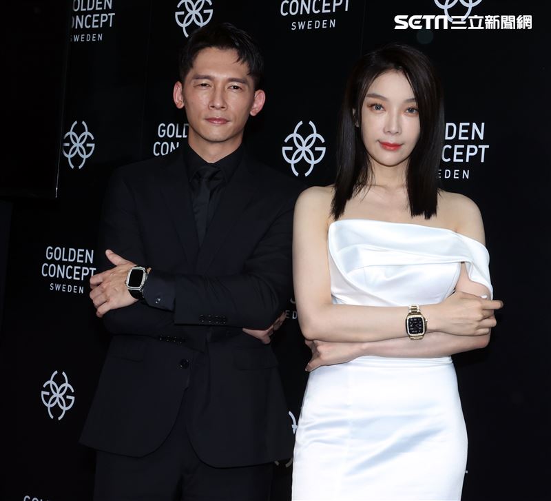 蔡淑臻、温昇豪出席Golden Concept 全球首間概念店。（記者邱榮吉/攝影）