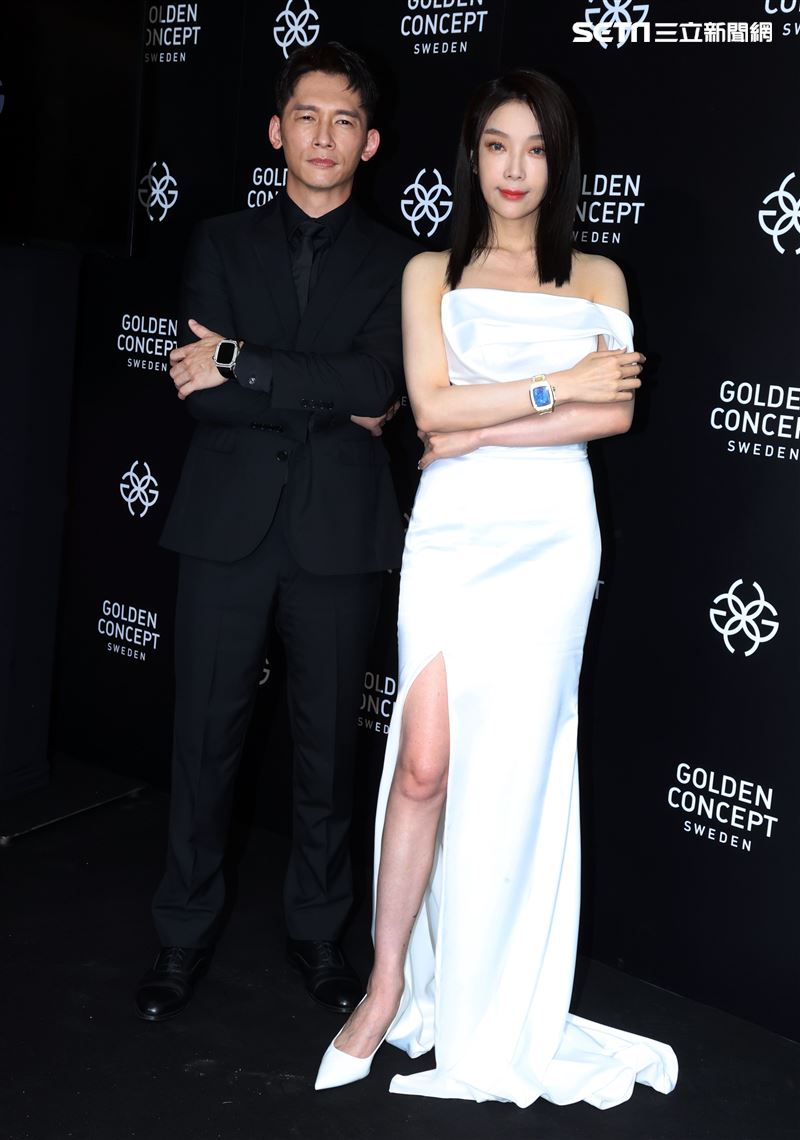 蔡淑臻、温昇豪出席Golden Concept 全球首間概念店。（記者邱榮吉/攝影）