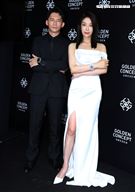 蔡淑臻、温昇豪出席Golden Concept 全球首間概念店。（記者邱榮吉/攝影）