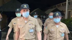 快訊／S-70C墜機4人傷！海軍司令梅家樹到院探視：坦誠檢討（圖／翻攝畫面）