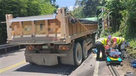 重機,曳引車,對撞,台七線（圖／翻攝畫面）