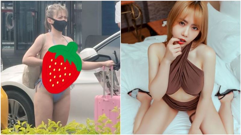 馬尾辣妹只穿比基尼攔車　本尊發聲了