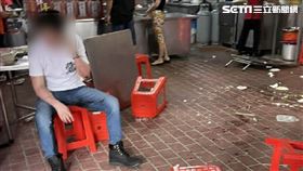 新／知名滷肉攤鬥毆　電扇砸1男命危（圖／翻攝畫面）