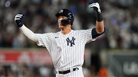 ▲賈吉（Aaron Judge）敲出再見安打。（圖／美聯社／達志影像）