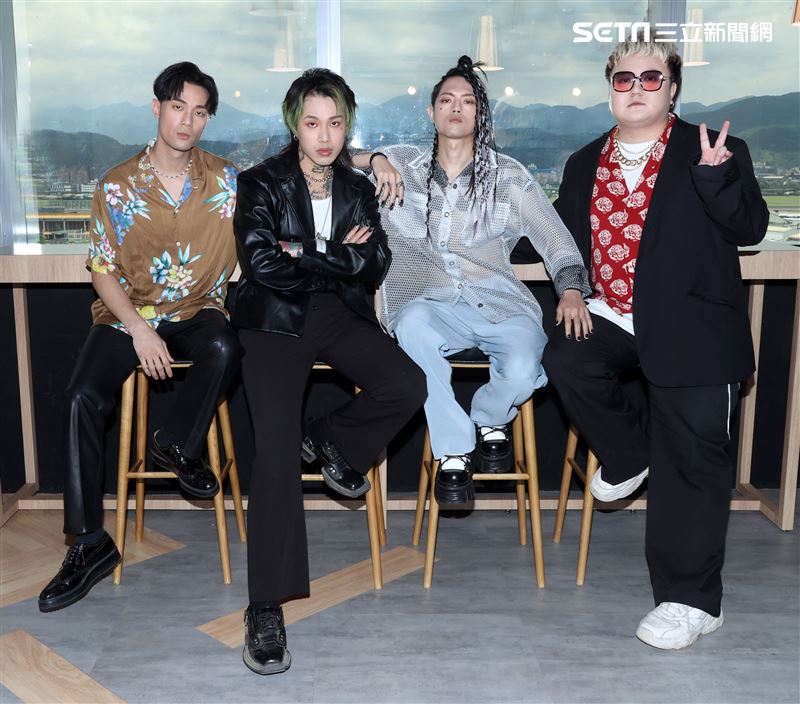 Trash樂團三立新聞網專訪。（記者邱榮吉/攝影）