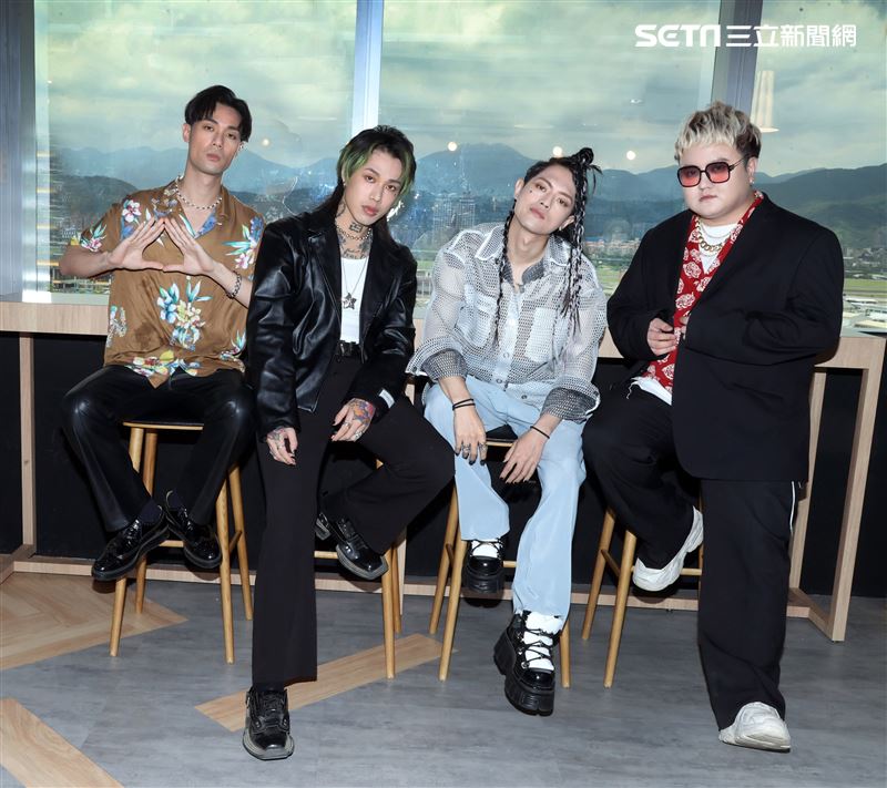 Trash樂團三立新聞網專訪。（記者邱榮吉/攝影）