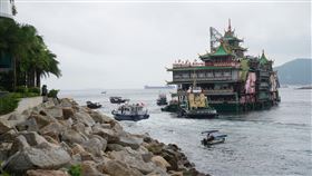 珍寶海鮮舫於14日駛離香港。（圖／美聯社／達志影像）