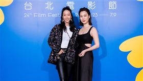 《小藍》在台北電影節世界首映，導演李怡芳（左起）率演員王渝萱、許乃涵、葉廷麒、周詠軒、張洛偍、李彥承出席（圖／台北電影節提供）