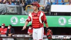 ▲味全龍捕手蔣少宏。（圖／記者劉彥池攝影）