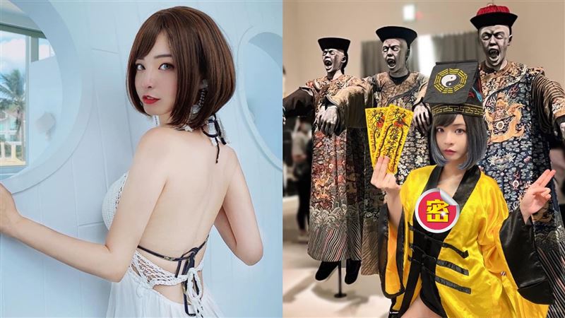 郭鬼鬼爆乳逛殭屍展　網笑喊：有色鬼