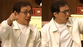 成龍、黃子韜。（圖／翻攝自快手直播）