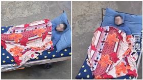 中國男子開發「電動床車」。（圖／翻攝自後浪視頻）