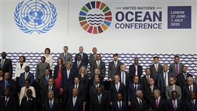 2022年聯合國海洋大會（United Nations Ocean Conference）今天在葡萄牙里斯本（Lisbon）登場。▲。（圖／美聯社／達志影像）
