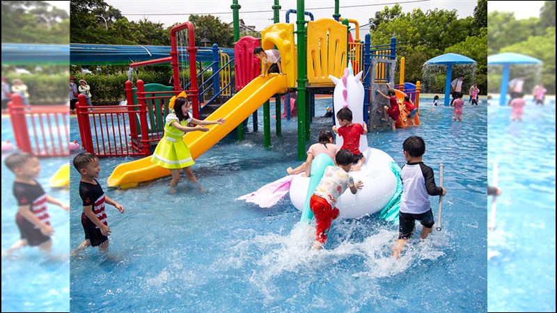 暑假戲水趣！竹崎親水公園免費開放
