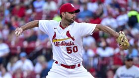 ▲溫恩萊特（Adam Wainwright）投出生涯第190勝。（圖／路透社／達志影像）