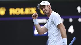 ▲英國前球王莫瑞（Andy Murray）在溫網首輪旗開得勝。（圖／美聯社／達志影像）