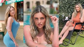 40歲的英國模特貝盧奇（Carla Bellucci），正在計畫退出成人情色平台《Only Fans》，為此，她計畫在該平台上競標拍賣她的傲人雙峰「D尺寸假奶」。（圖／翻攝自IG）