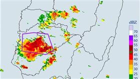 下班注意！4縣市防大雷雨（圖／氣象局）