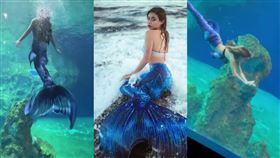 墾丁辣妹不只比基尼火辣！超仙氣「美人魚工作照」曝光（圖／敏敏授權提供）