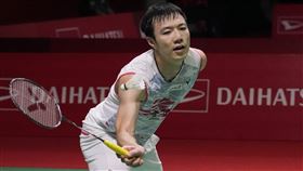 ▲王子維確診後首戰以直落2贏球。（圖／美聯社／達志影像）