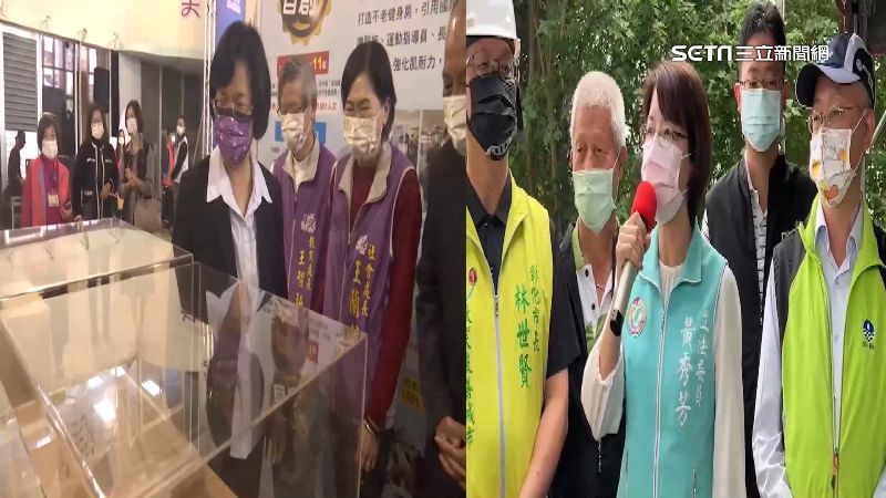 黃秀芳戰彰化　綠營參選人忙做看板