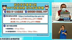 侯友宜說明兒童第二劑疫苗施打（圖／翻攝自侯友宜YT）