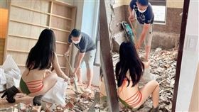 工地,粗工,請人,傳播妹,比基尼,辣妹