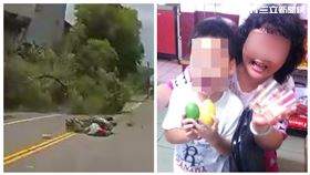 苗栗婦人騎機車遭路樹砸中，送醫不治。封路鋸樹的男子依過失致死罪判刑。（圖／翻攝畫面）