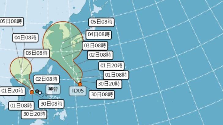 不只芙蓉颱風！又1熱帶低壓生成