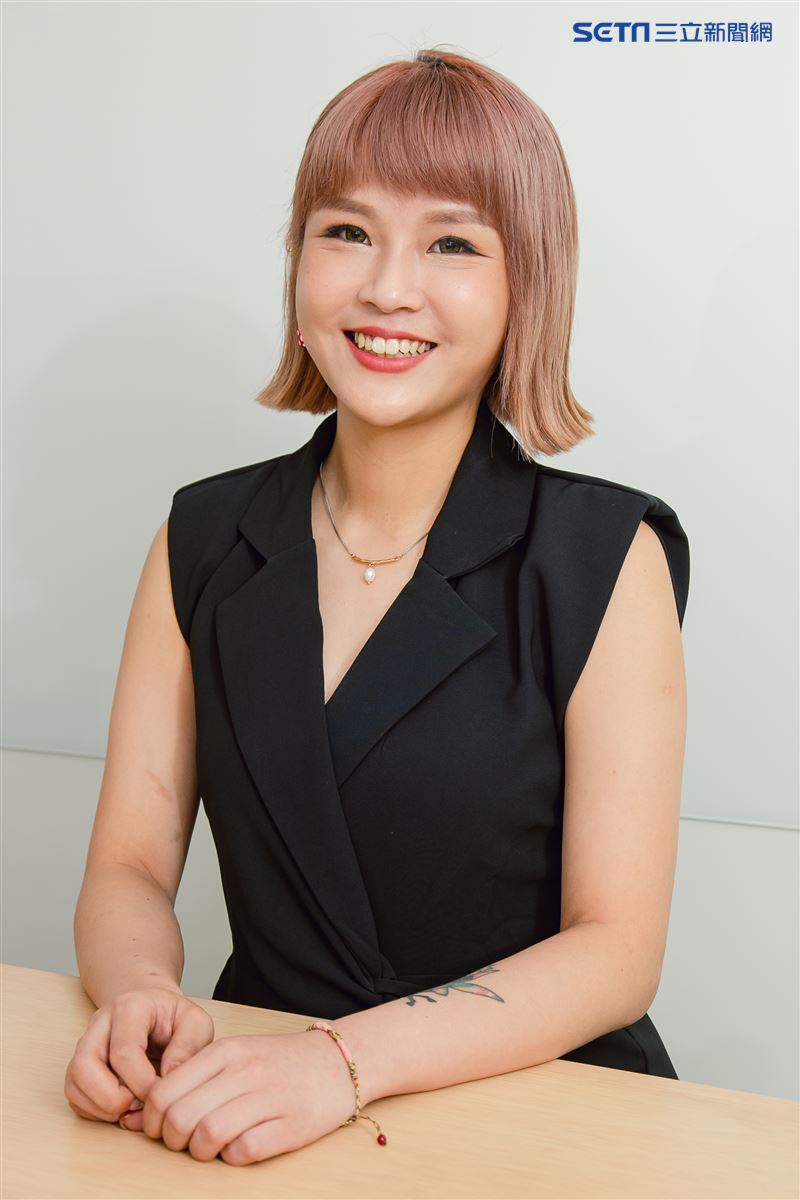 丟丟妹三立新聞網專訪。（圖／記者楊澍攝影）