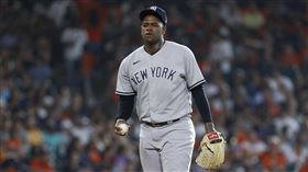 ▲塞維里諾（Luis Severino）僅挨3安吞敗。（圖／路透社／達志影像）