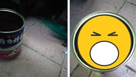 網友用維力炸醬空罐抓小強。（圖／翻攝自PTT）