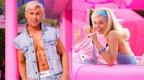 真人版《芭比》電影拍攝中。（合成圖／翻攝自推特）