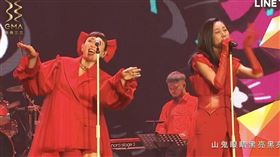 魏如萱和米莎為典禮帶來精彩表演。（圖／翻攝自LINE TV）